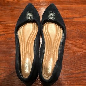 Brooks Brothers Suede Pointed Toe Flats